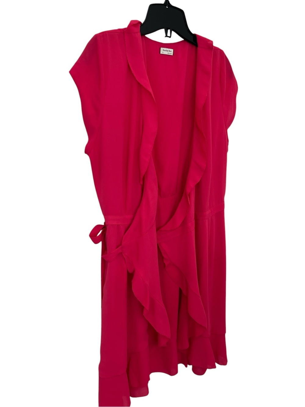 Aritzia Sunday Best Savoy Ruffled Wrap Mini Dress Pink Size 8